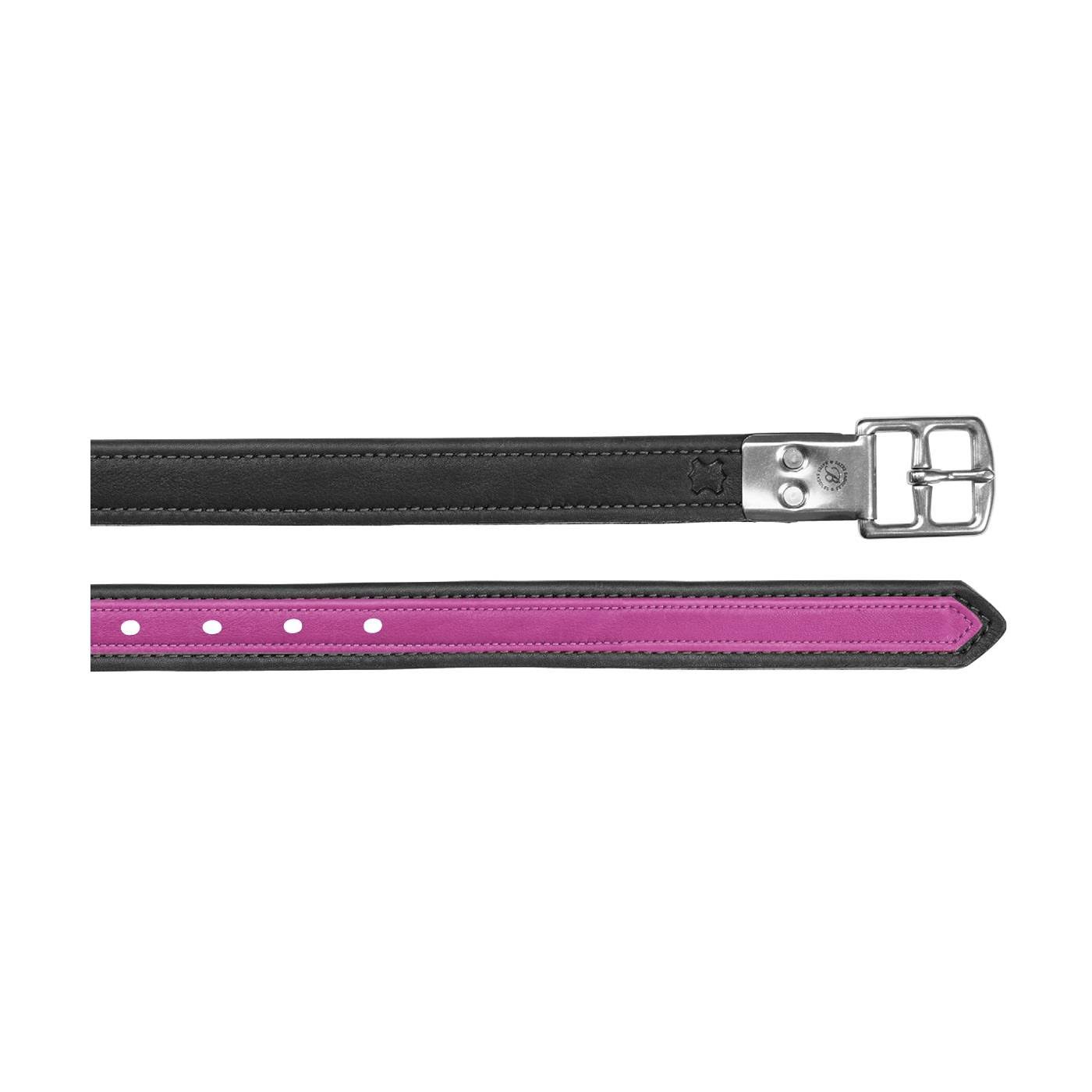 Bates Luxe Stirrup Leathers - Custom Colors Classic Black / Pink / 58 STEDUX
