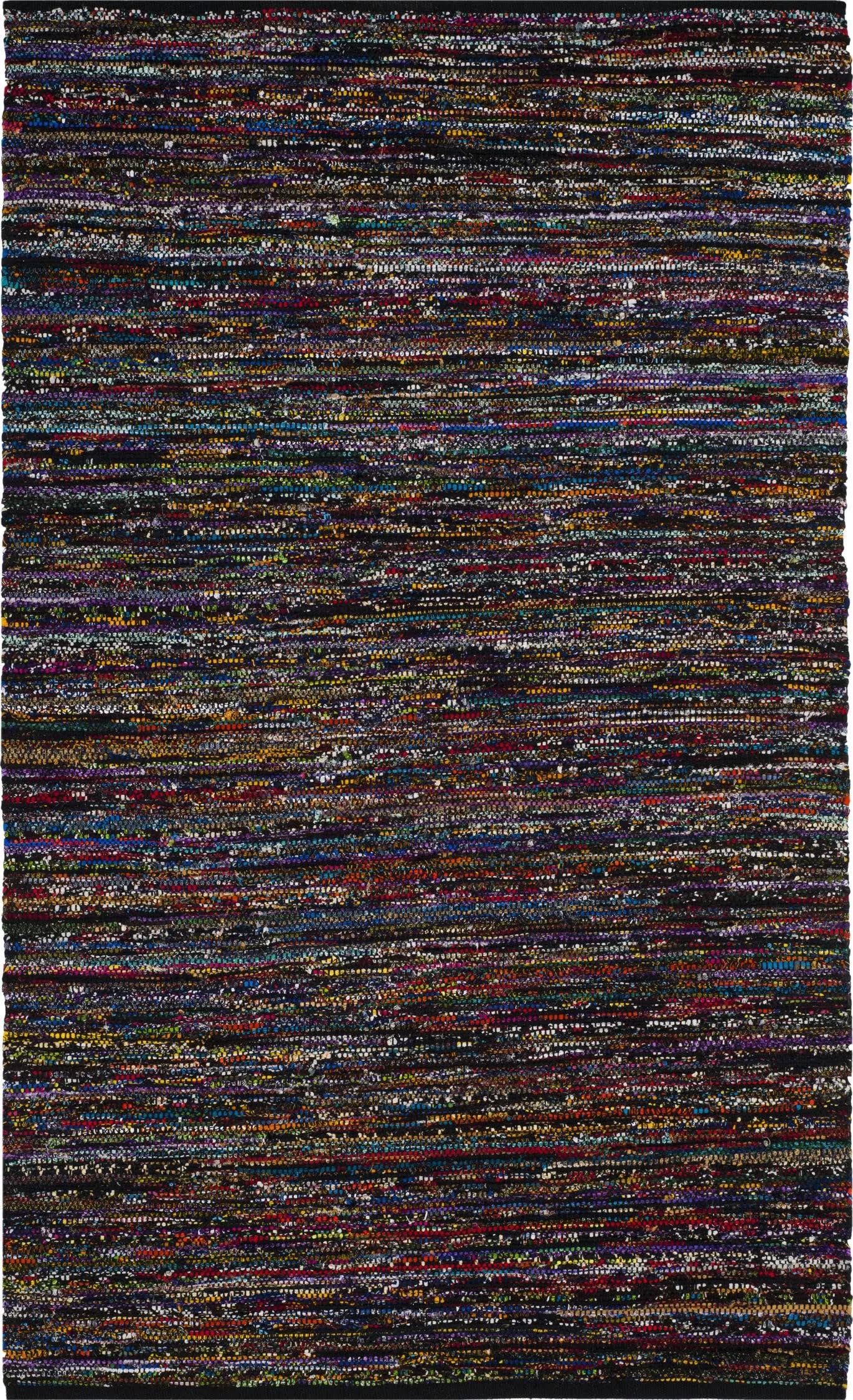 Safavieh Rag Rug Black/Red 6 ft. x 9 ft. Area OTBLGK