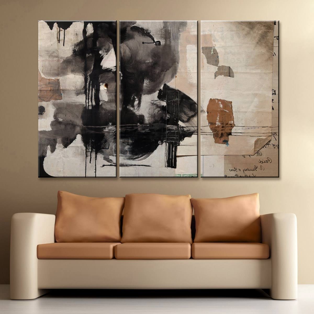 INKD XXIX' 3-Piece Wrapped Canvas Wall Art Set (3) 1AJBUO